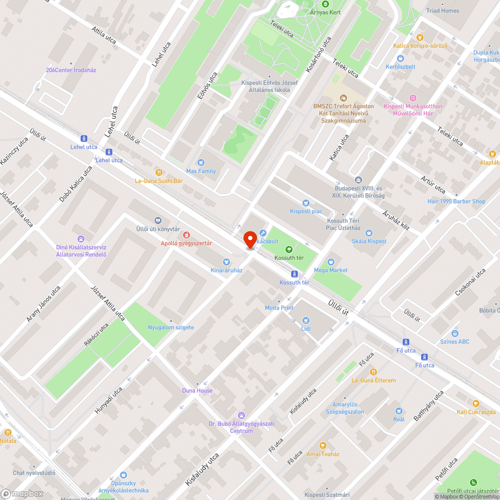 Hibás sávfestés bejelentés helye