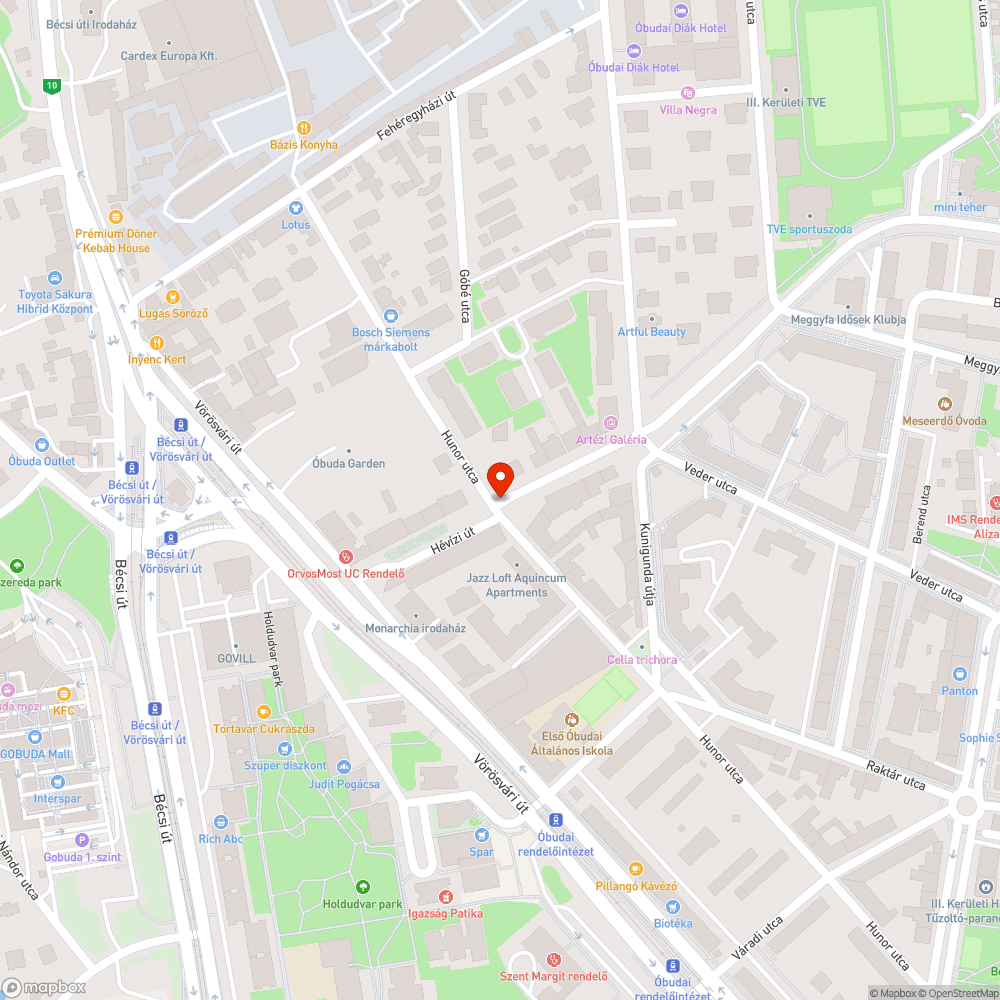 Megszakadt járda bejelentés helye