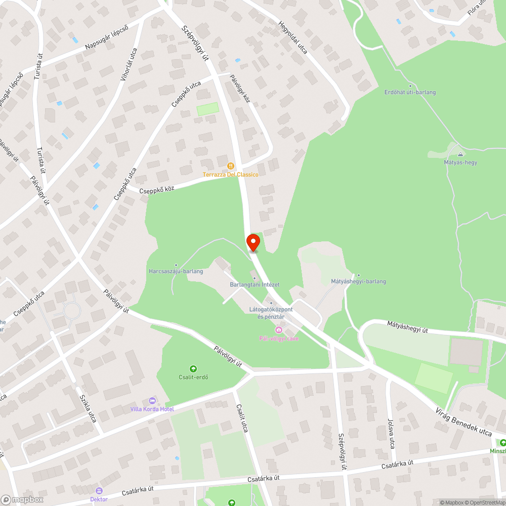 Óriási kátyúk, szétfagyott út bejelentés helye