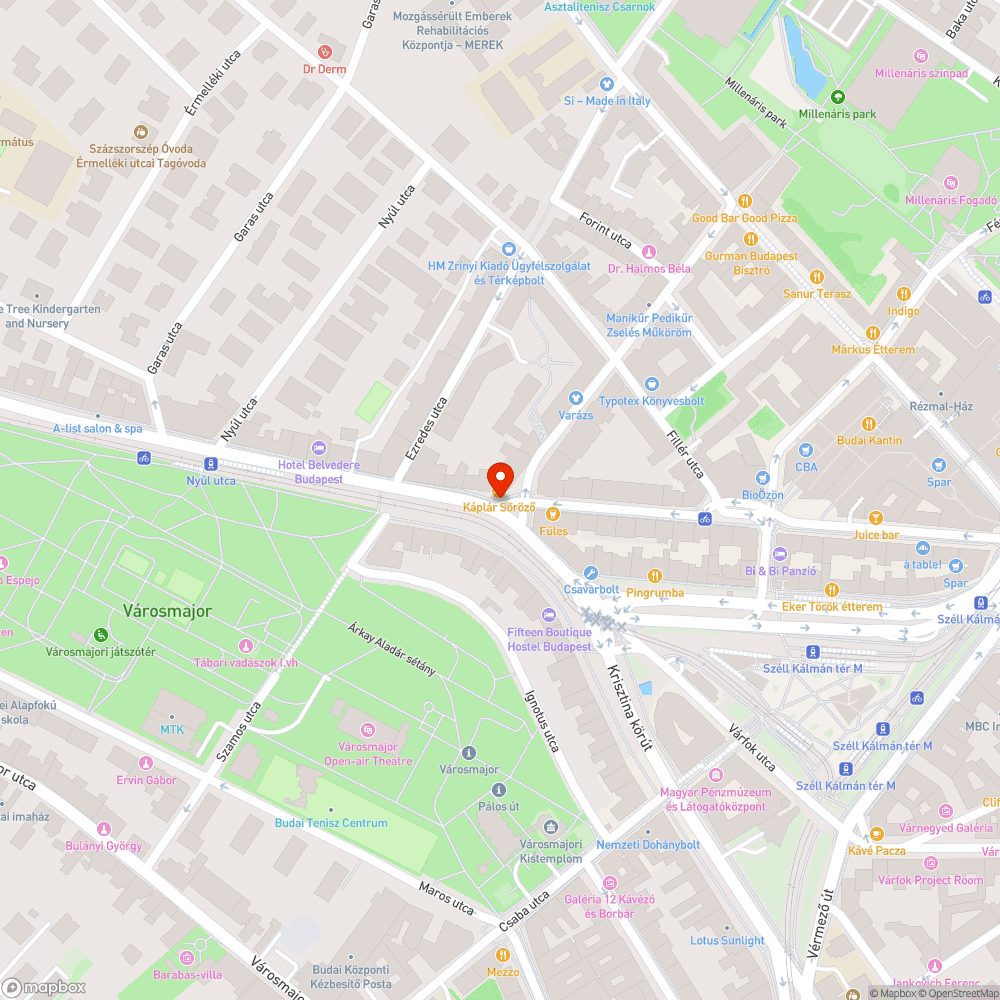 Elhagyott kerékpár bejelentés helye