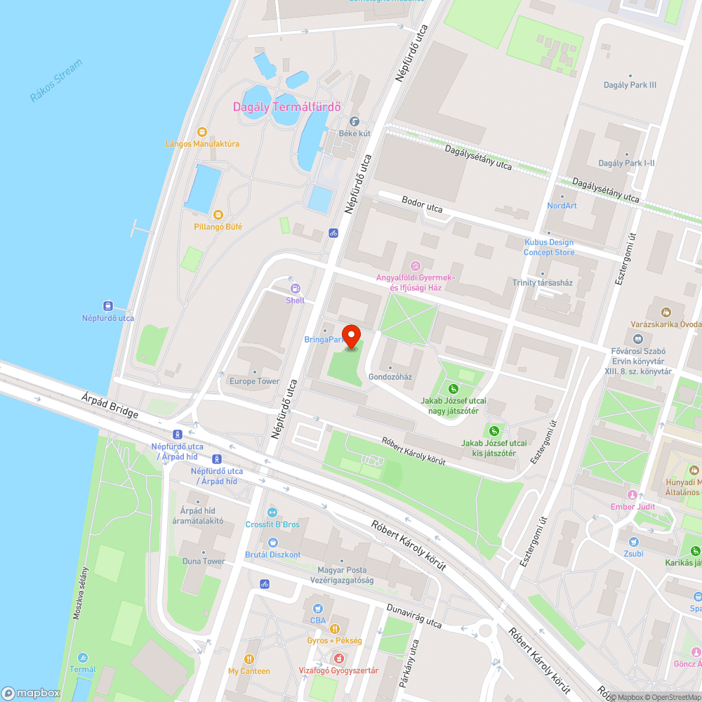 Sérült zőldterület bejelentés helye