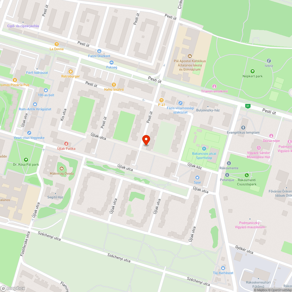 Nem világít az utcai lámpa bejelentés helye