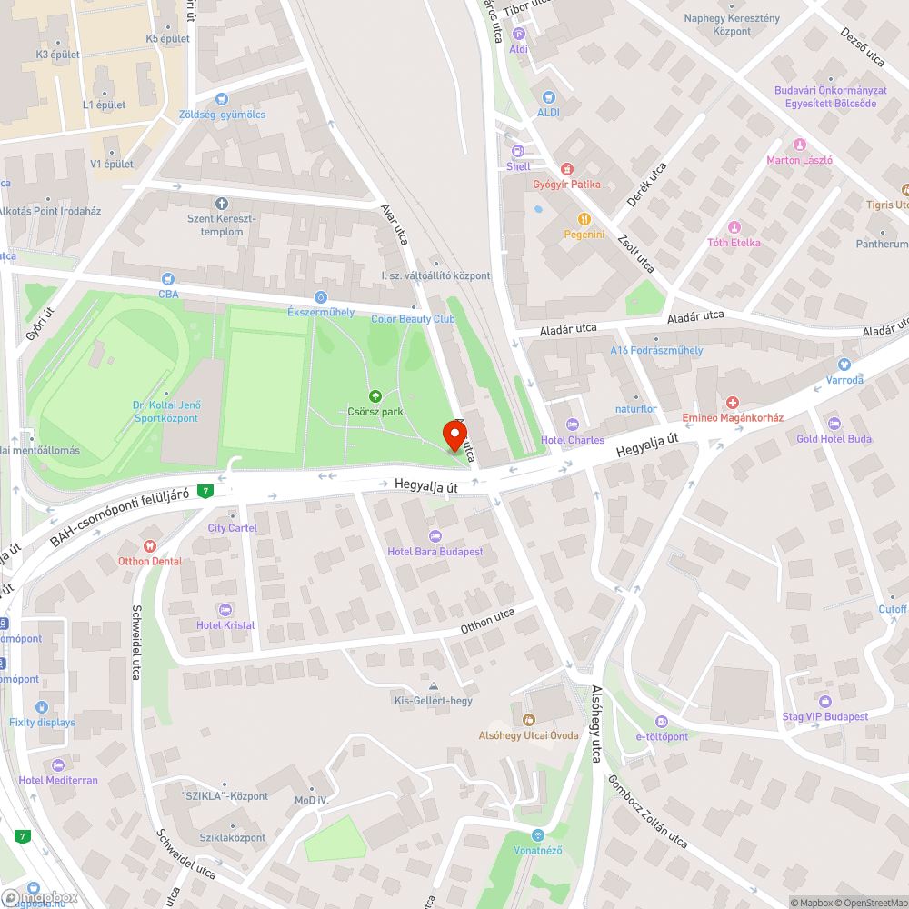 Veszélyes fa bejelentés helye