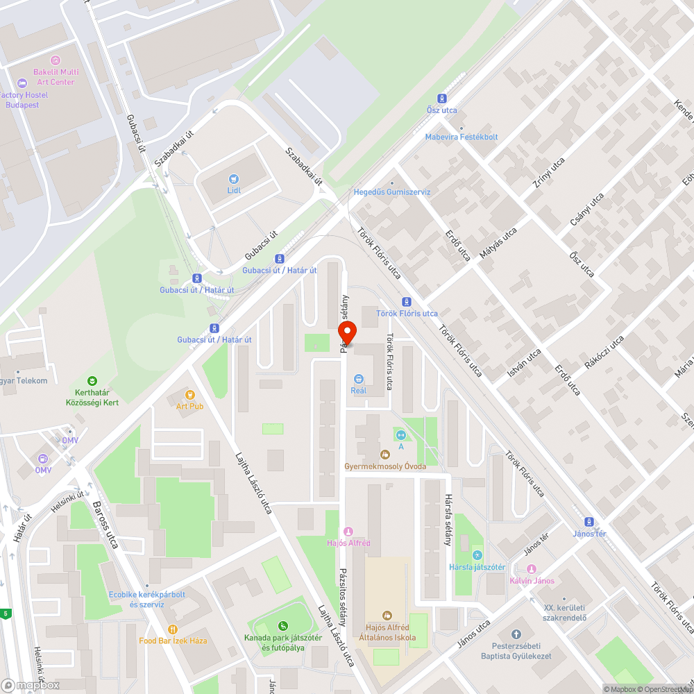 Mély kátyú a parkolóban bejelentés helye