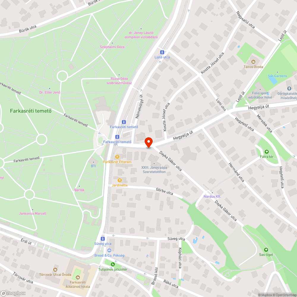 Megdőlt, rozsdás rúd bejelentés helye