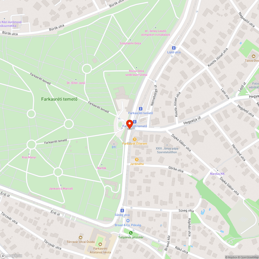 Mély kátyúk bejelentés helye