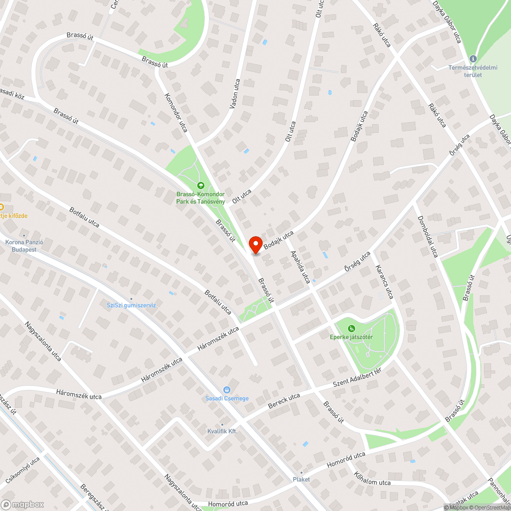 Rozsdás leromlott állapotú trafó bejelentés helye