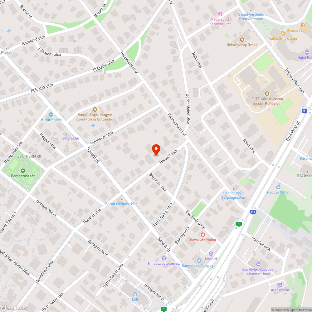 Mély kátyú bejelentés helye