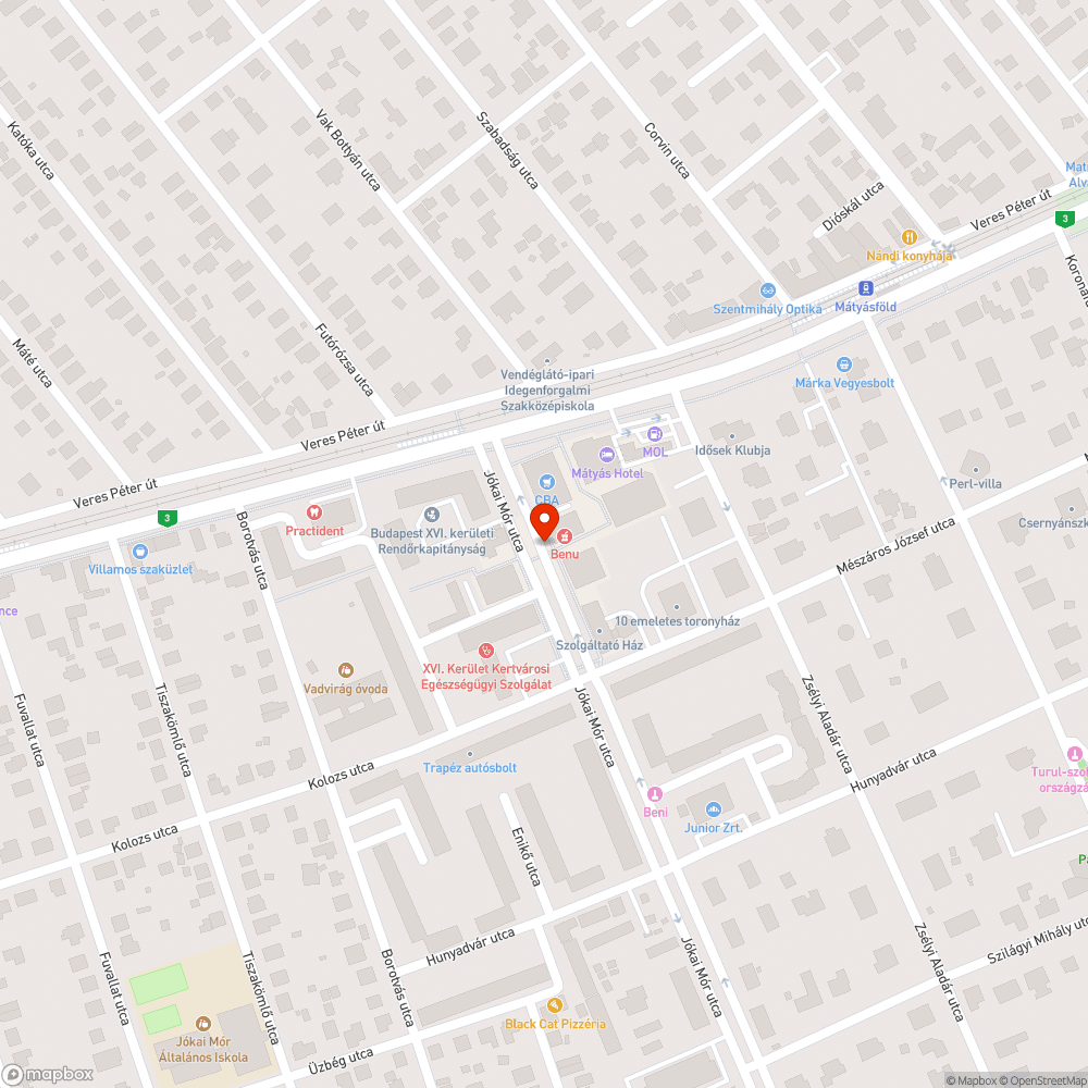 Gyógyszertár világító táblája törött, villódzik bejelentés helye