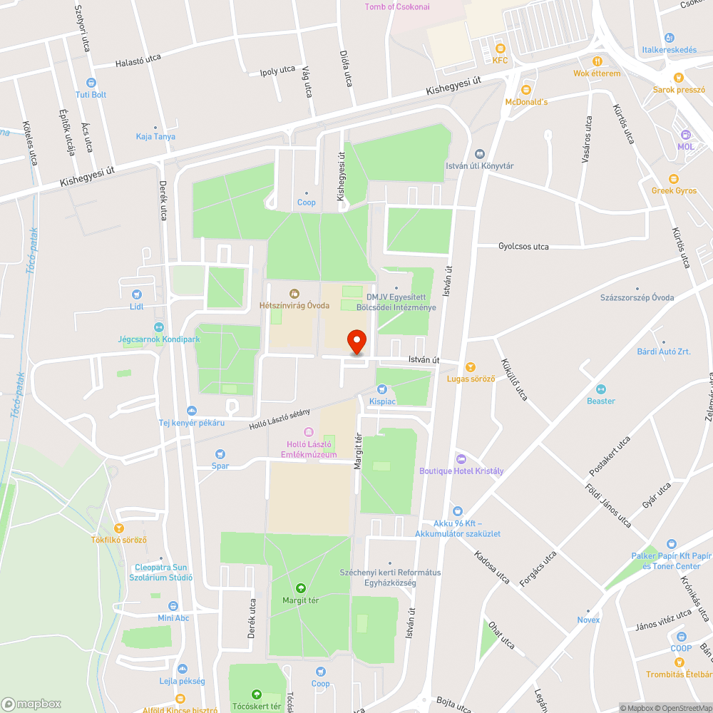 Sötét bejelentés helye