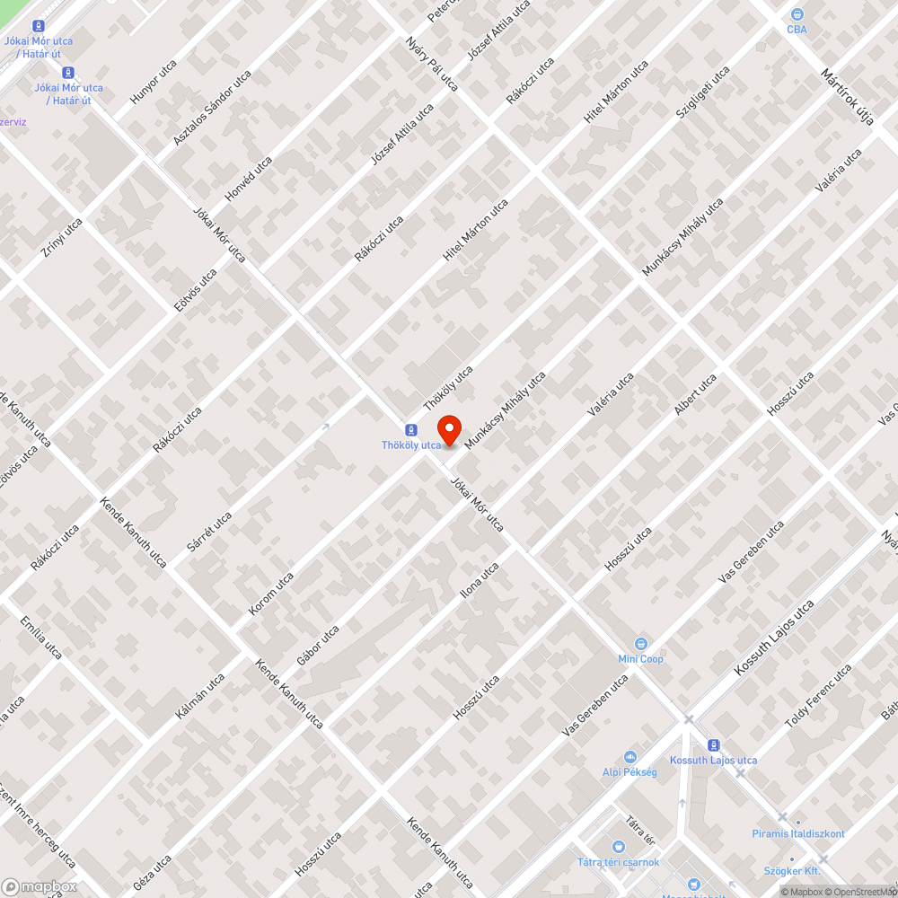 Kátyú az úton bejelentés helye