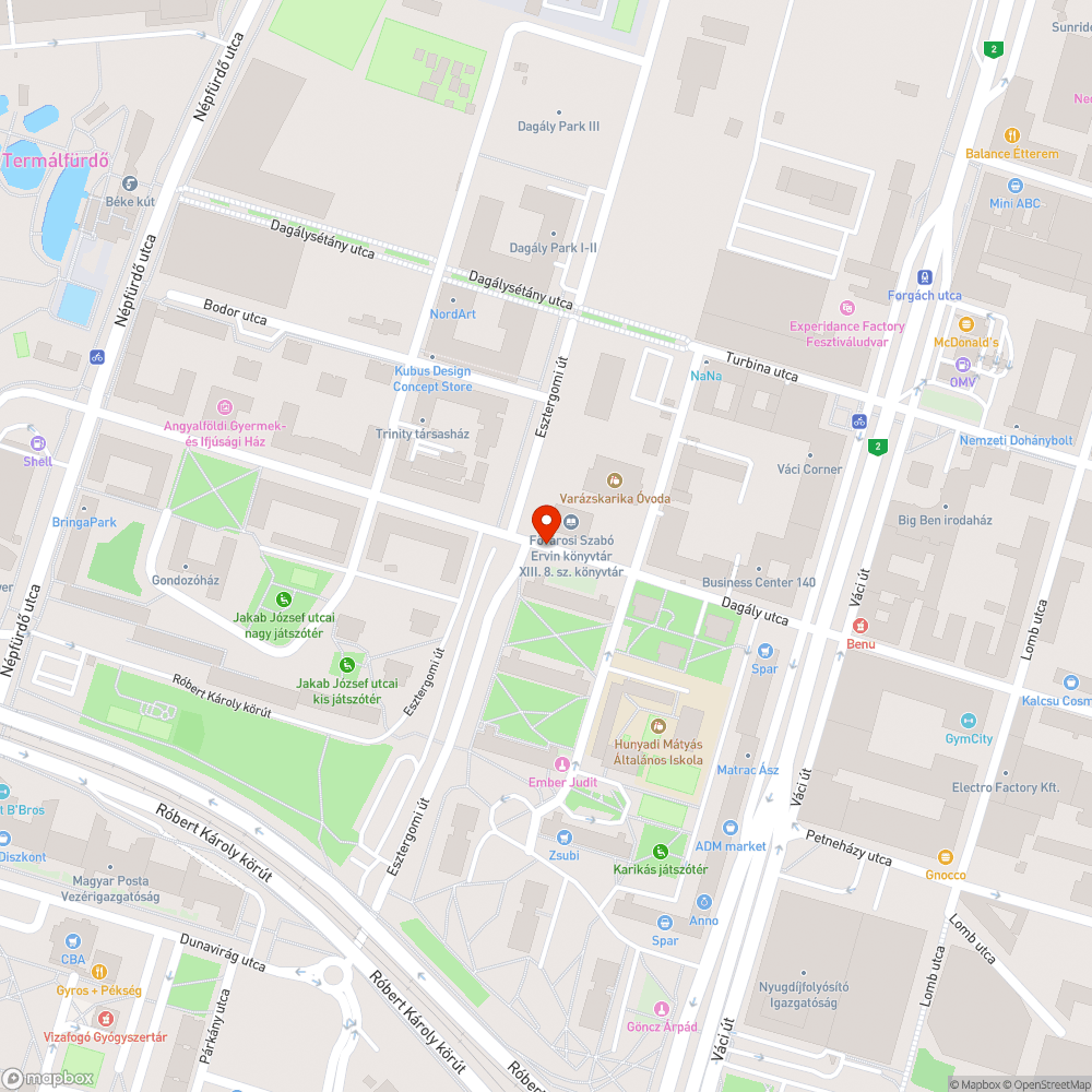 Parkoló vagy zöldterület bejelentés helye