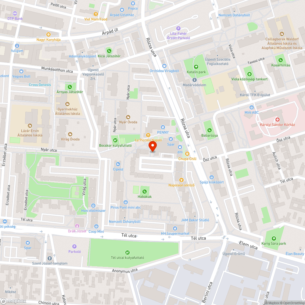 Elhullott galamb tetem bejelentés helye