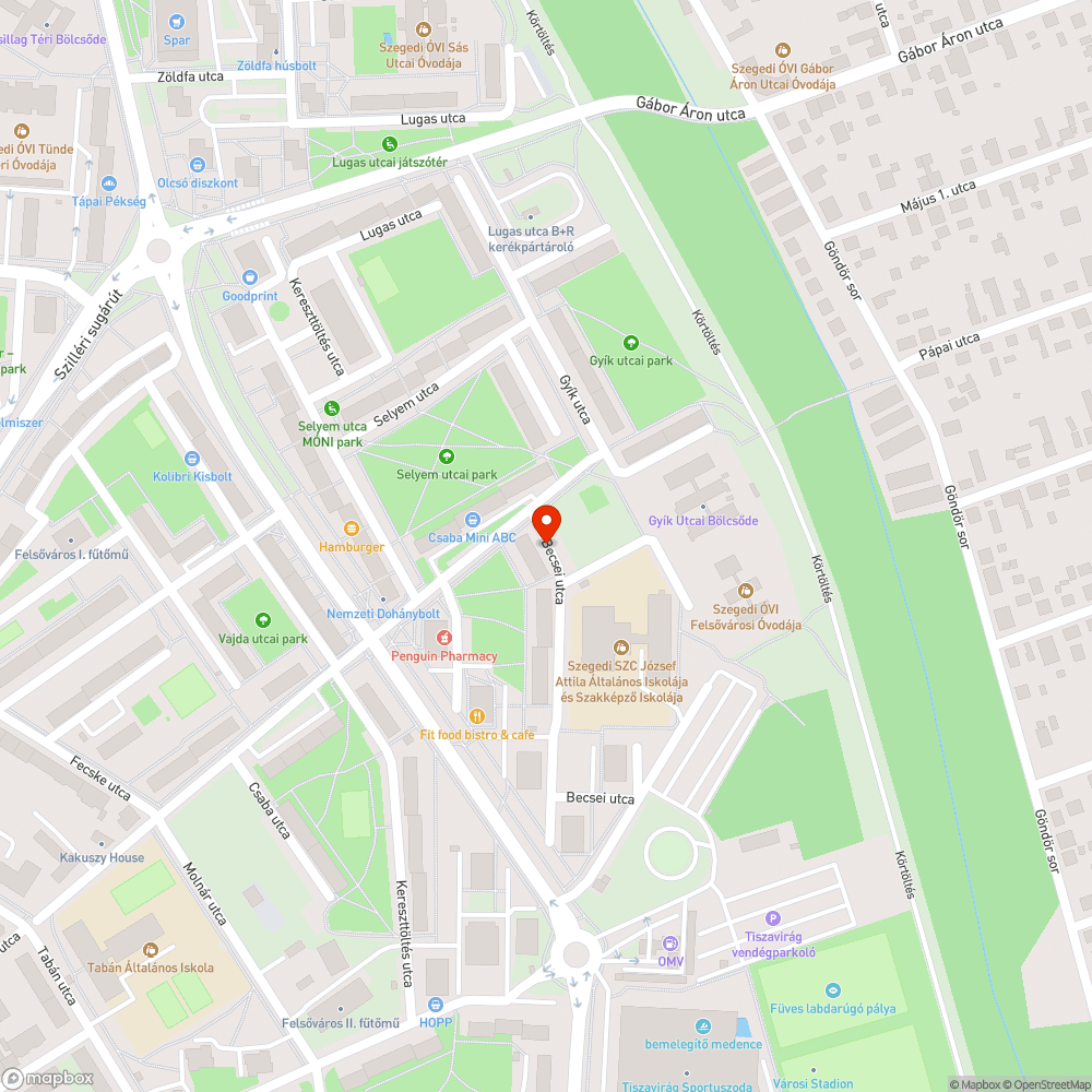 Helyet foglal bejelentés helye