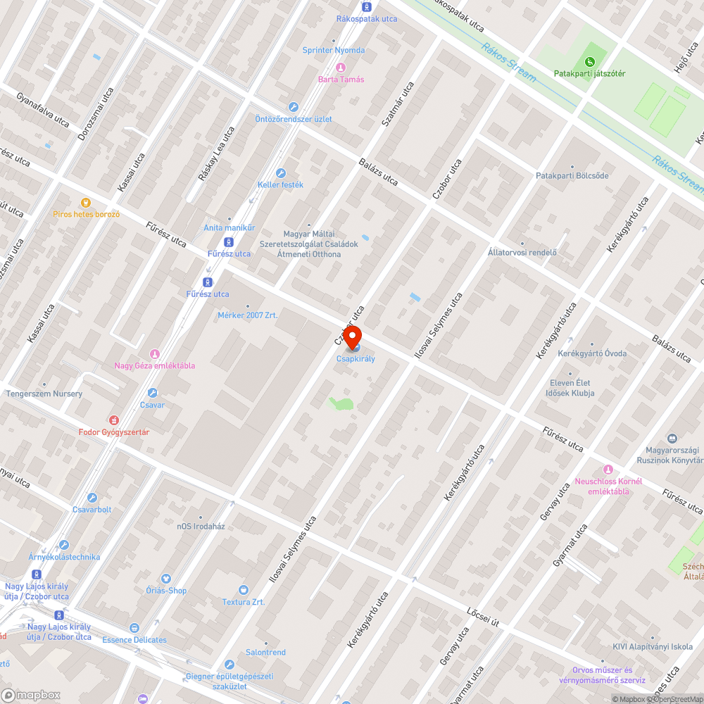 Elhagyott Jármű bejelentés helye