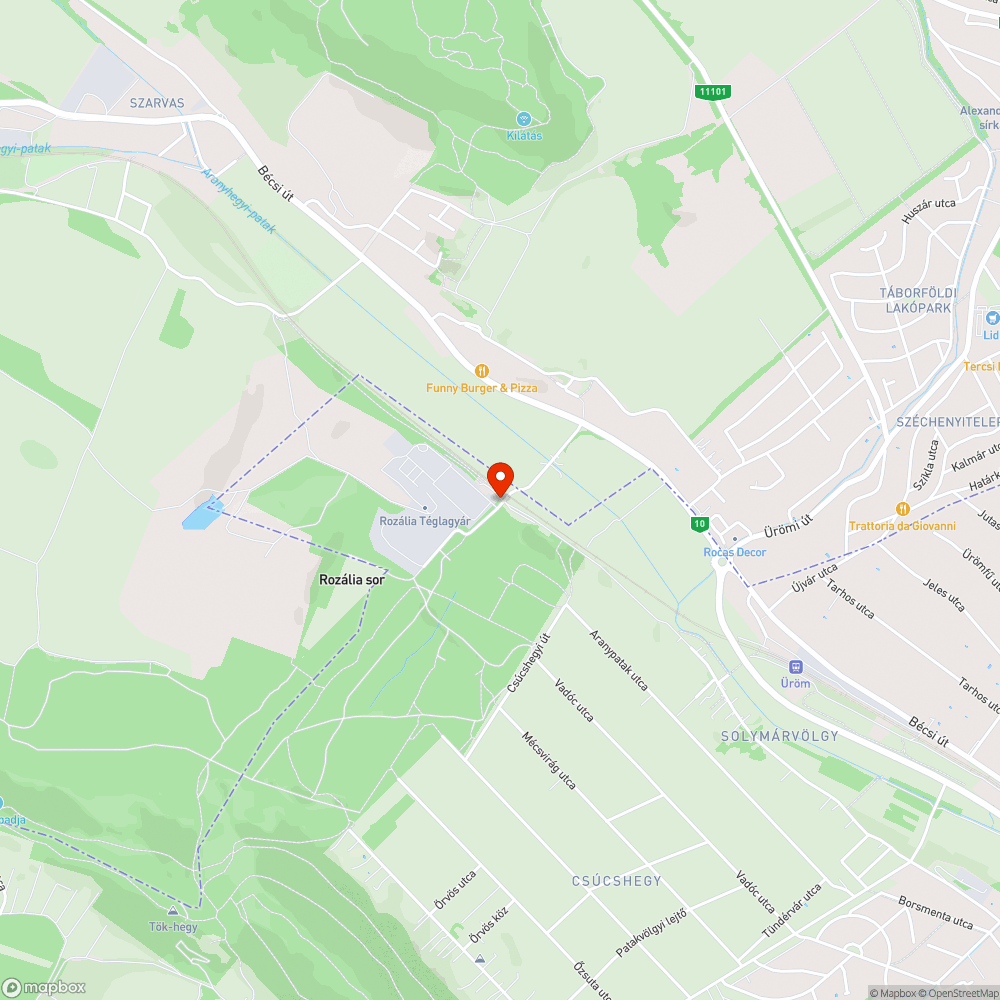 Rozália sor közvilágítás bejelentés helye