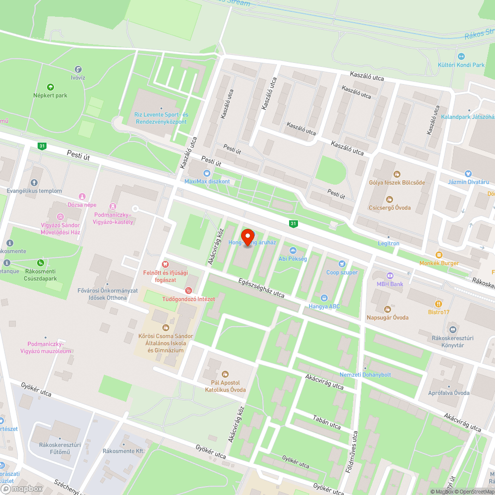 Szemétlerakás bejelentés helye