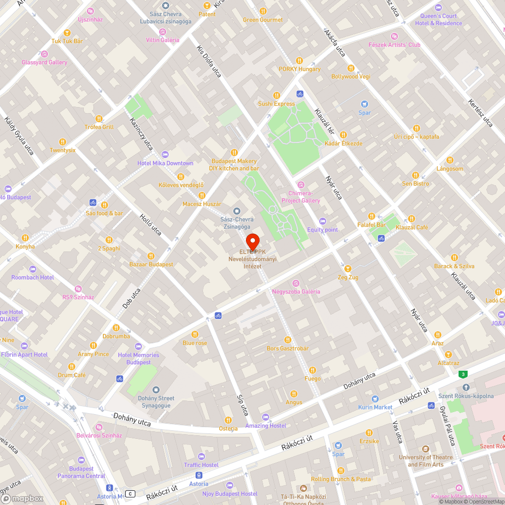 Közterületi problémák a Kazinczy utcában bejelentés helye