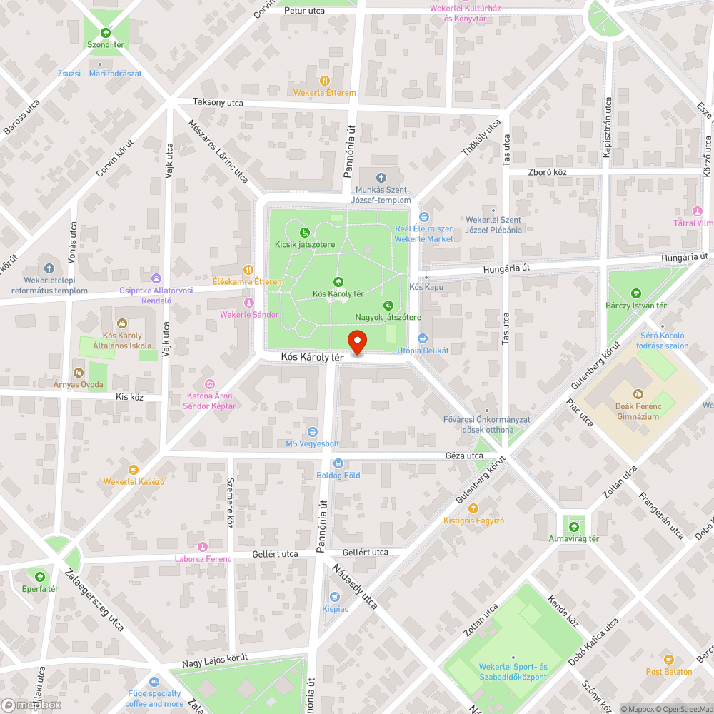 Gyalogátkelő bejelentés helye