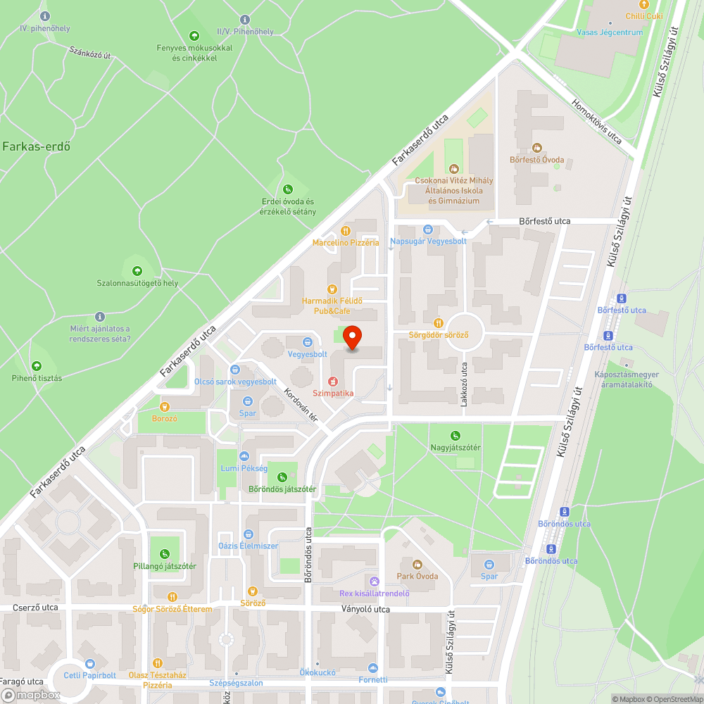 Kátyús út bejelentés helye