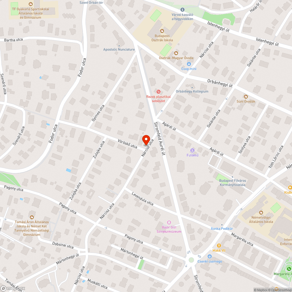 Baleset utáni törmelékek bejelentés helye