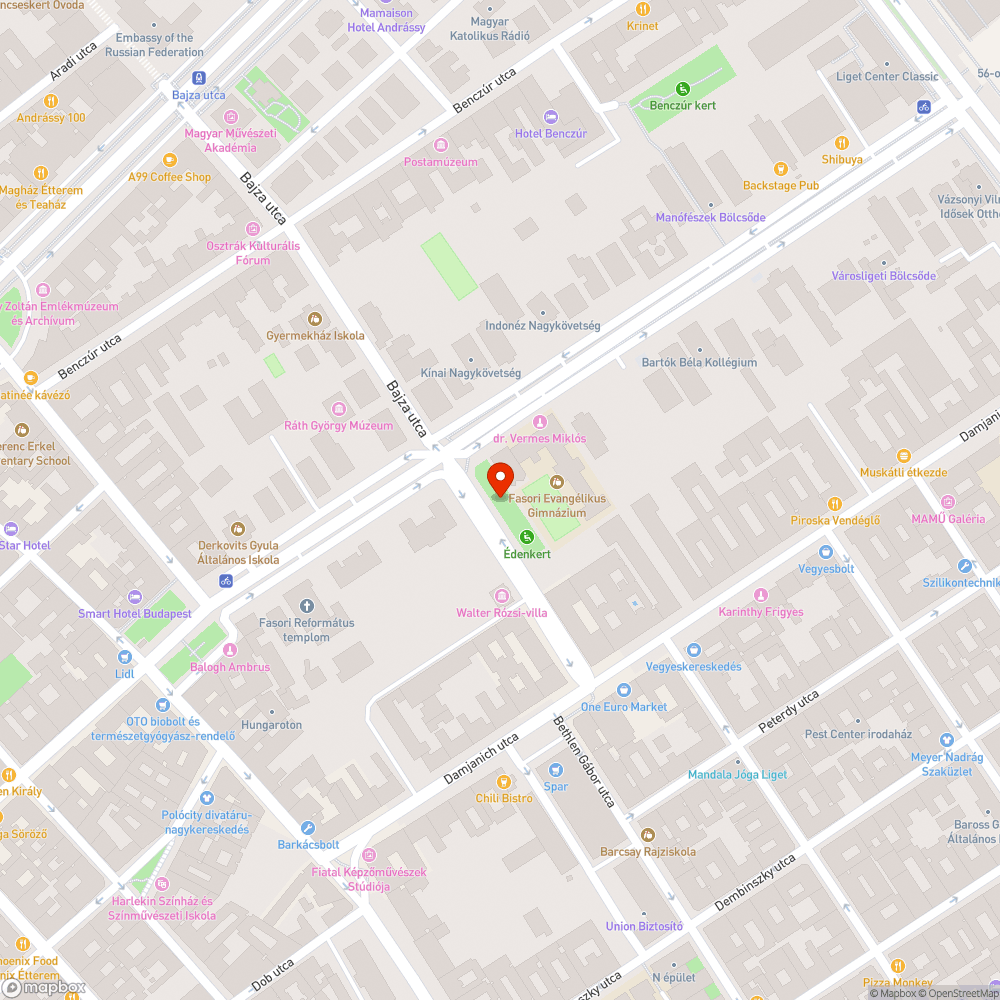 Reformáció park lámpa bejelentés helye