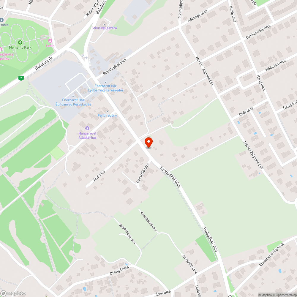 Növényzettel benőtt járda bejelentés helye