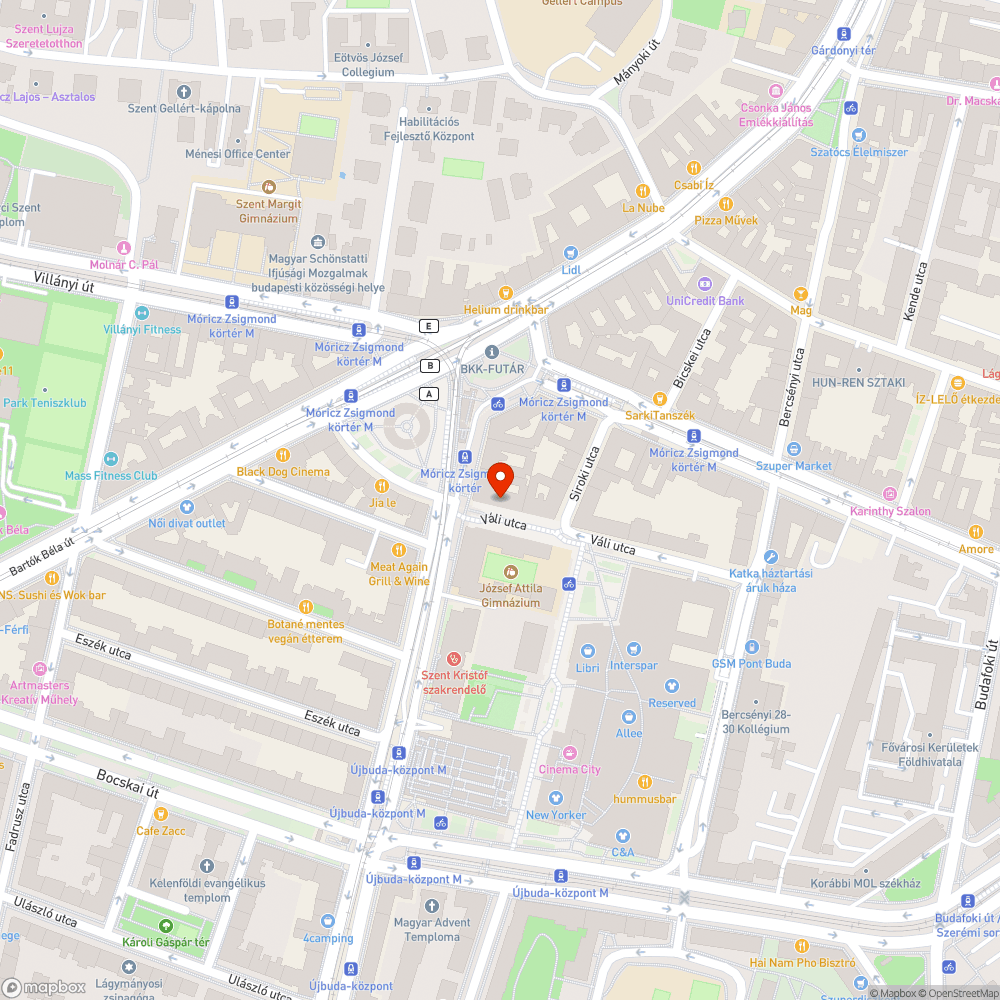 Felgyulladt szemetes bejelentés helye