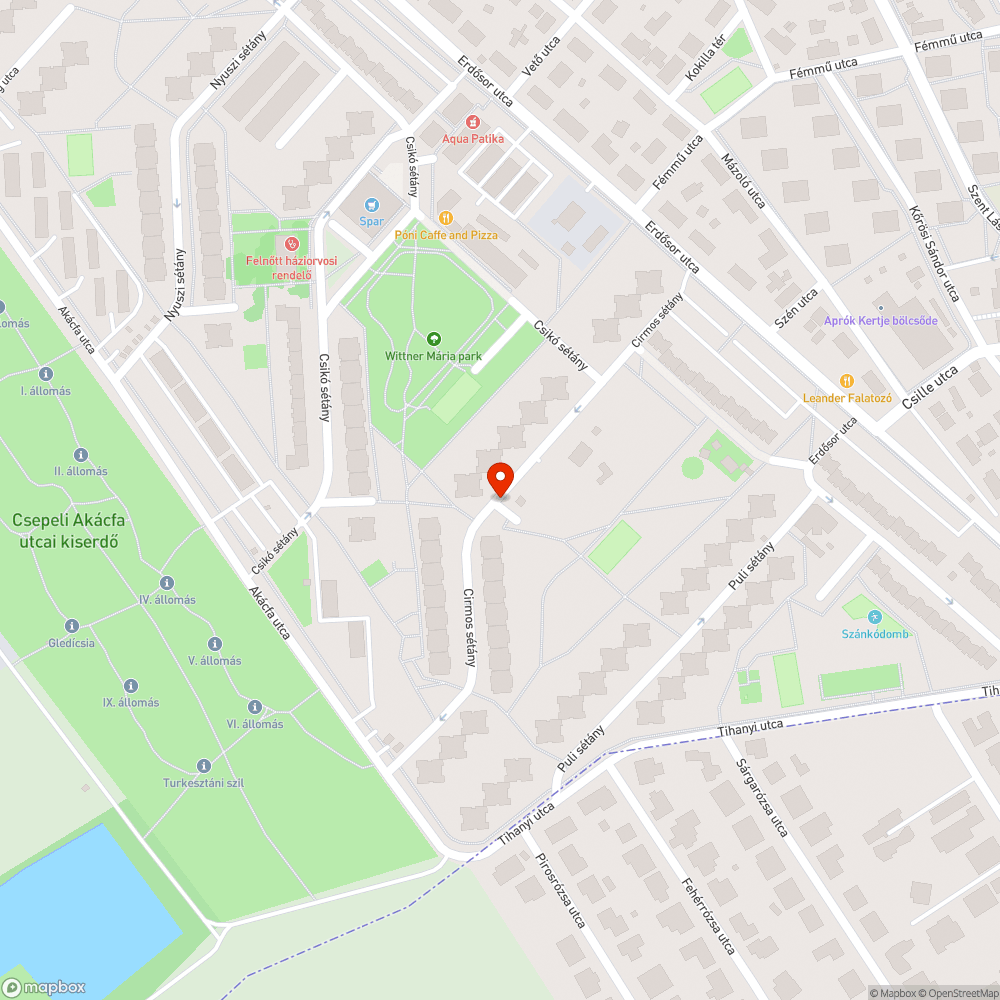 Hiányzó tábla bejelentés helye