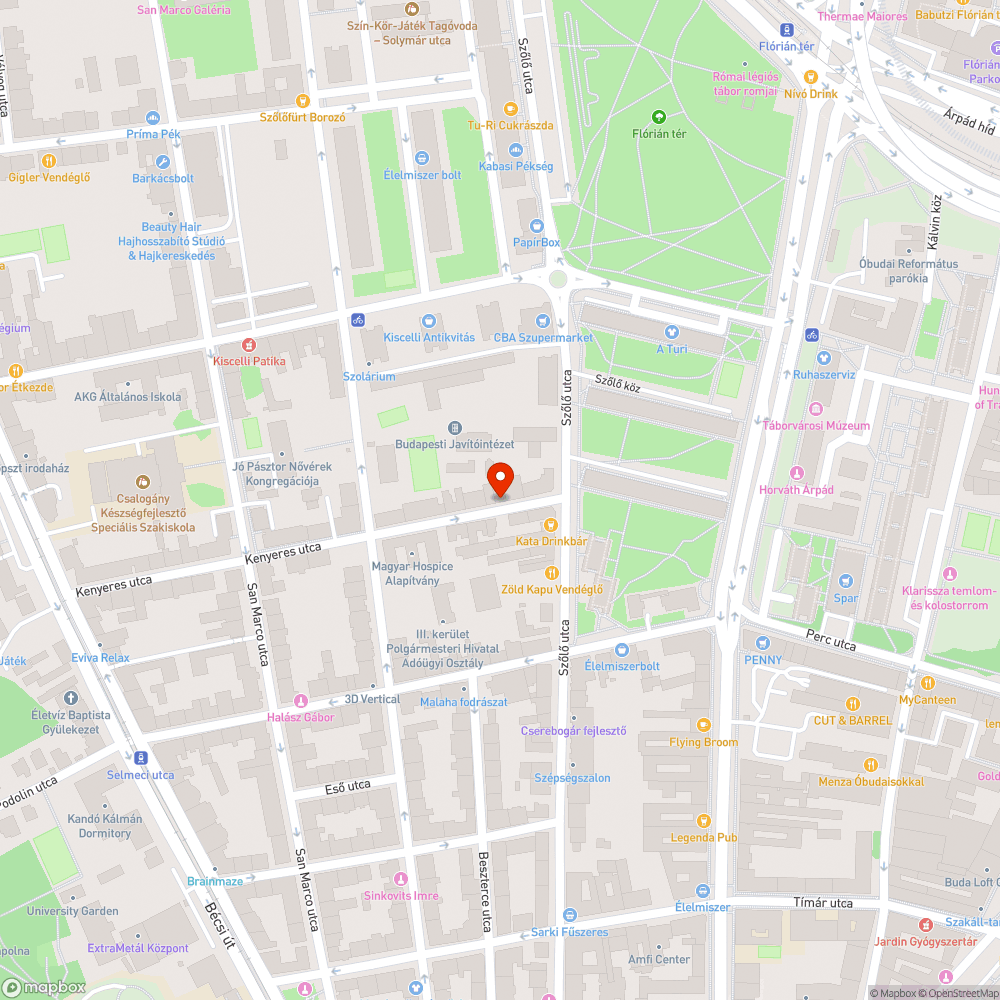 Virágláda úttesre csavarozva bejelentés helye