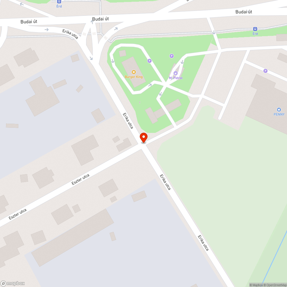 Szemeteszsákok az Erika-Eszter kereszteződésnél bejelentés helye