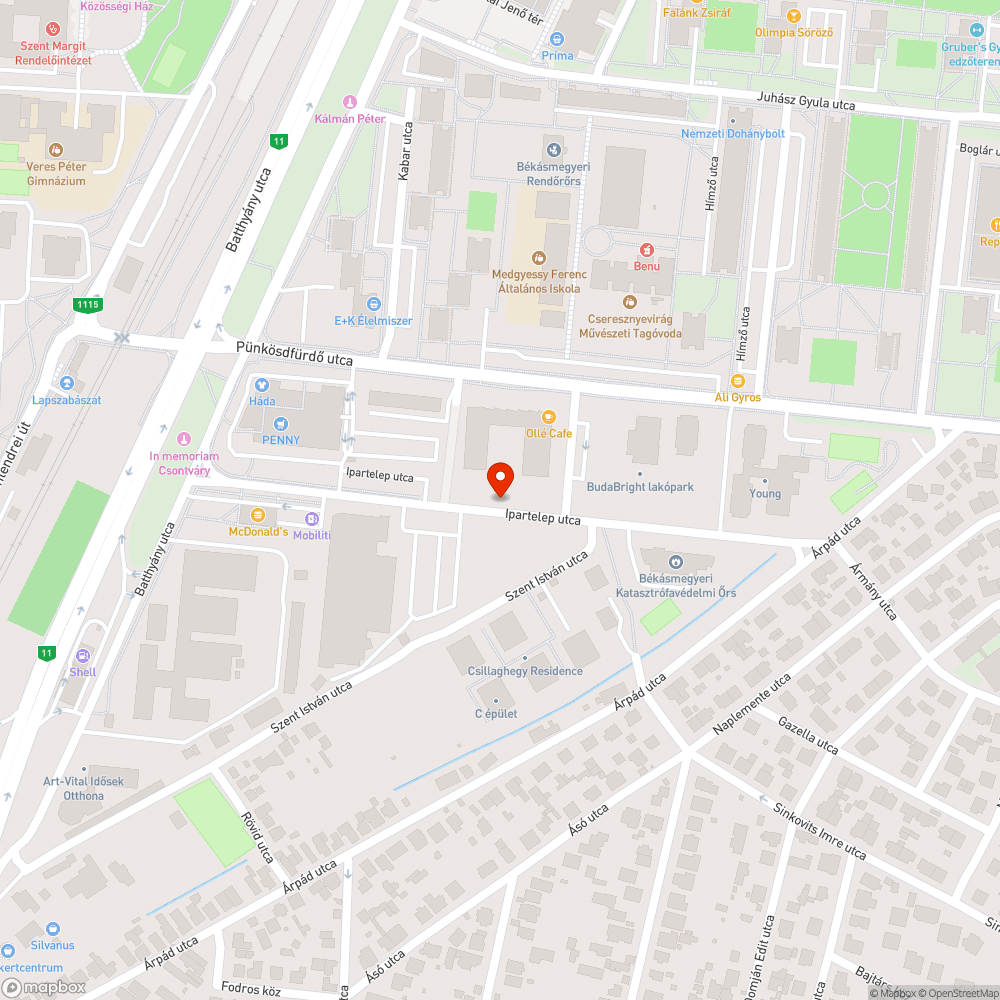 Ipartelep utca járdák hiánya bejelentés helye