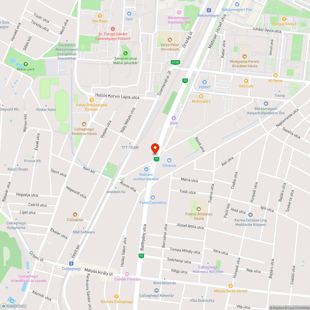 Kátyúk a Szentendrei úton, 15-20 méteren át!!! bejelentés helye