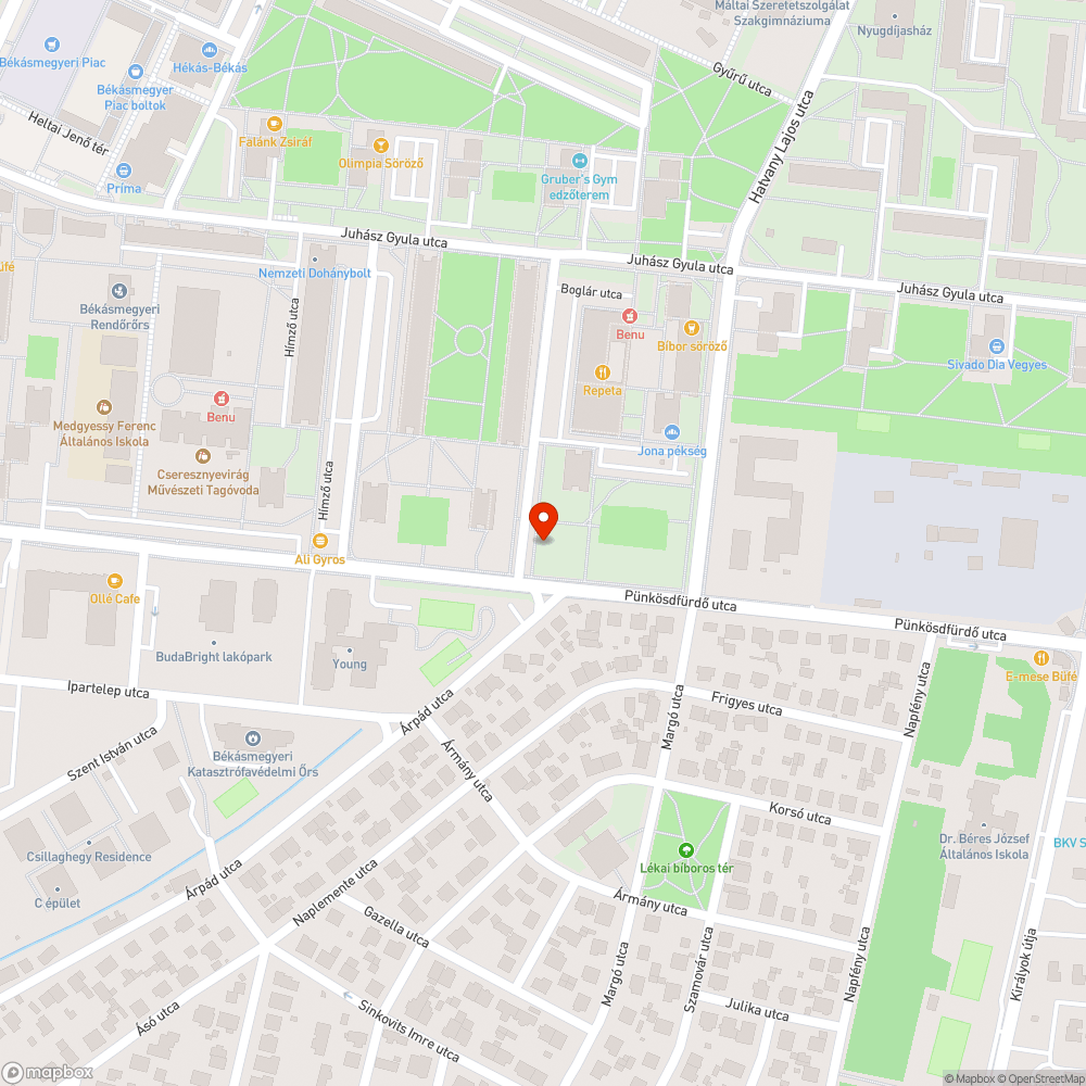 Graffitik bejelentés helye