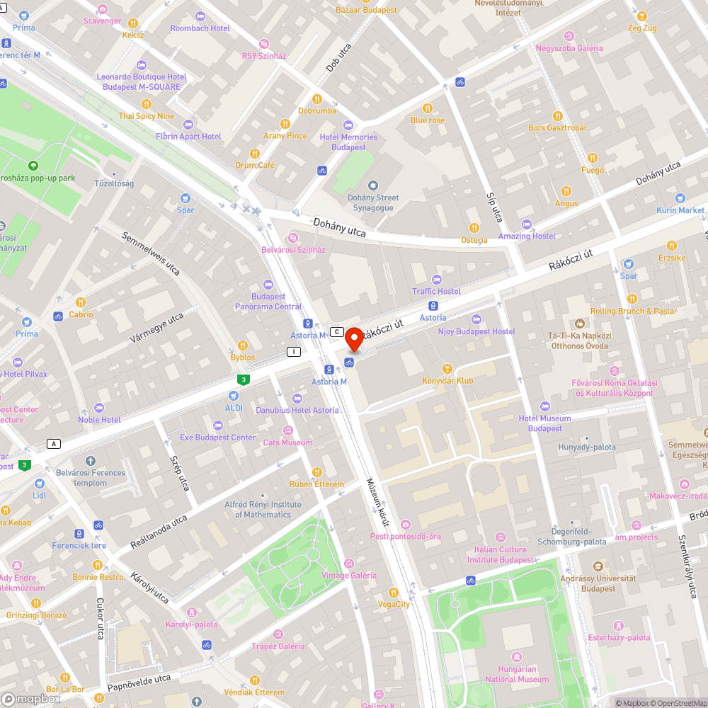 Gyalogos útvonalon elhelyezett konténer bejelentés helye