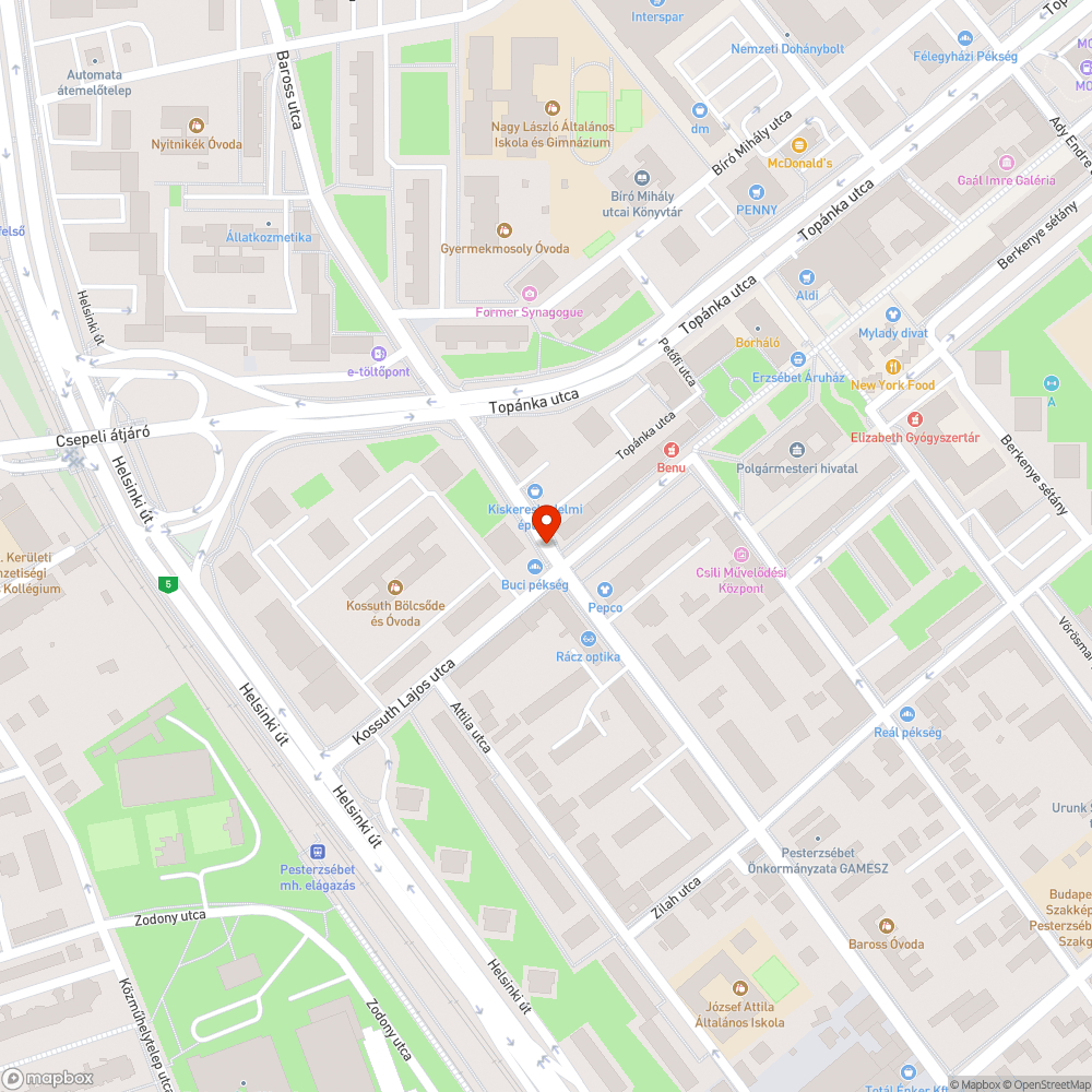 Taxiállomás? bejelentés helye