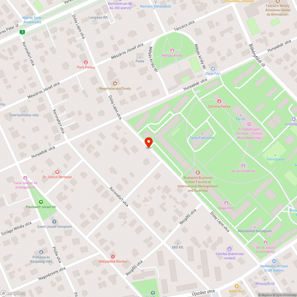 30-as zónába vétel bejelentés helye