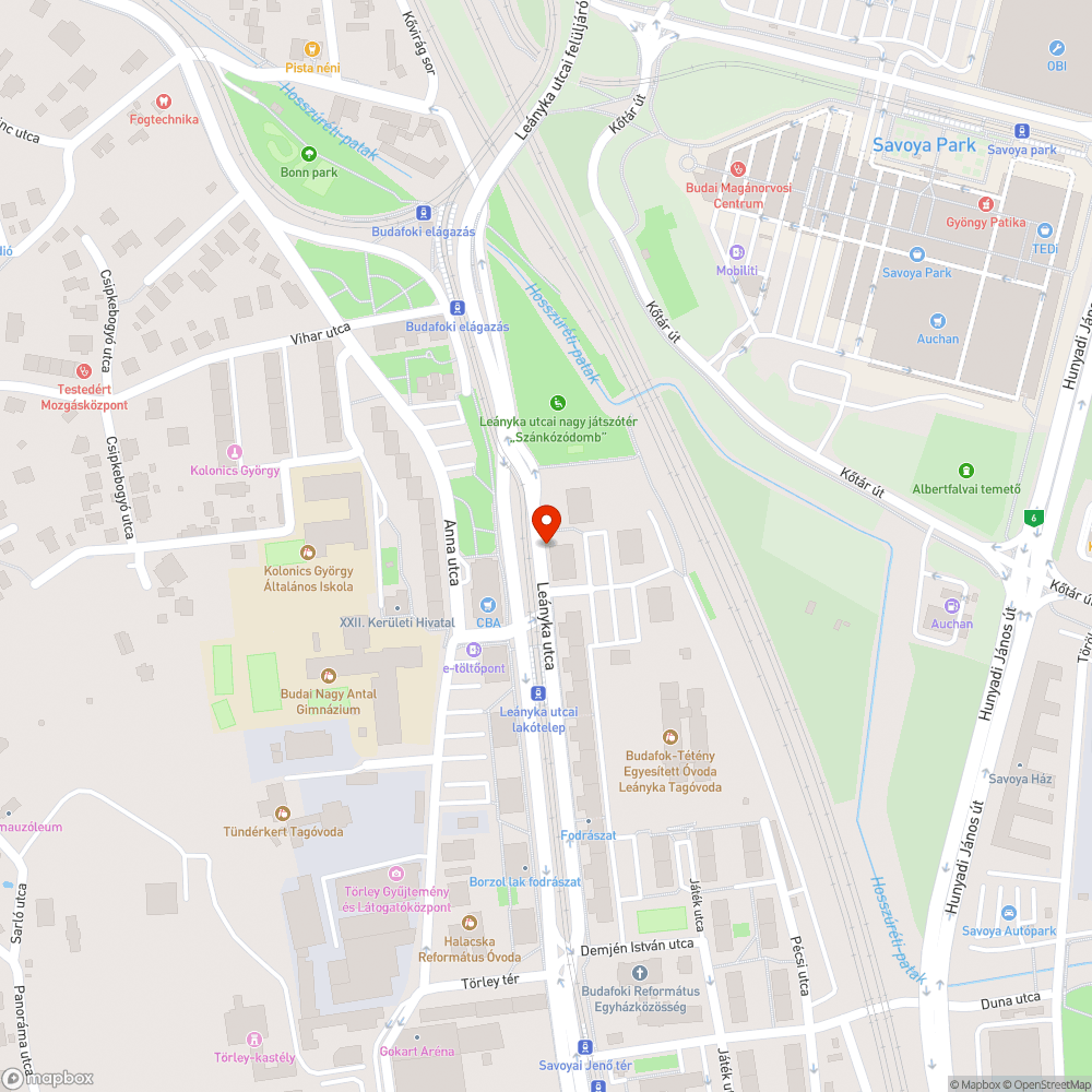 A járda nem parkoló bejelentés helye