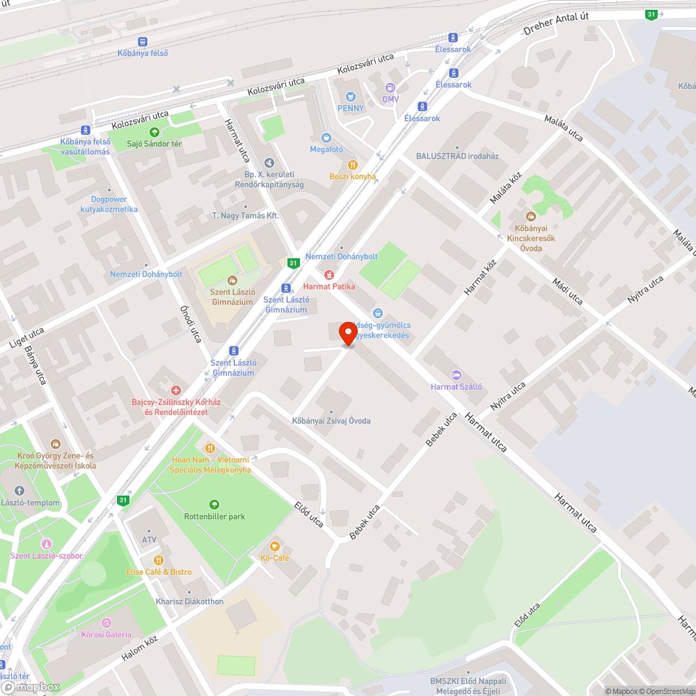 Fűben hagyott betontömb bejelentés helye