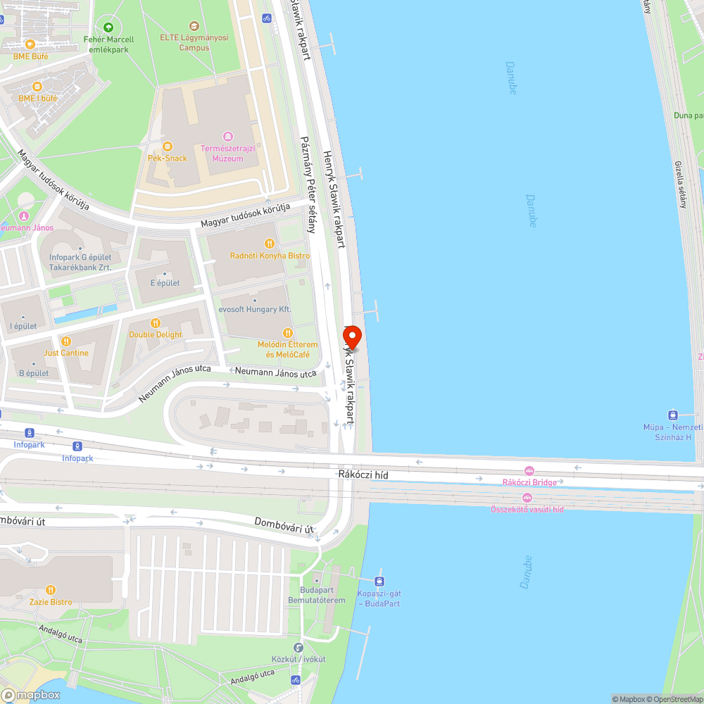 Budai alsó rakpart végén avar és benne mindenféle szemét bejelentés helye