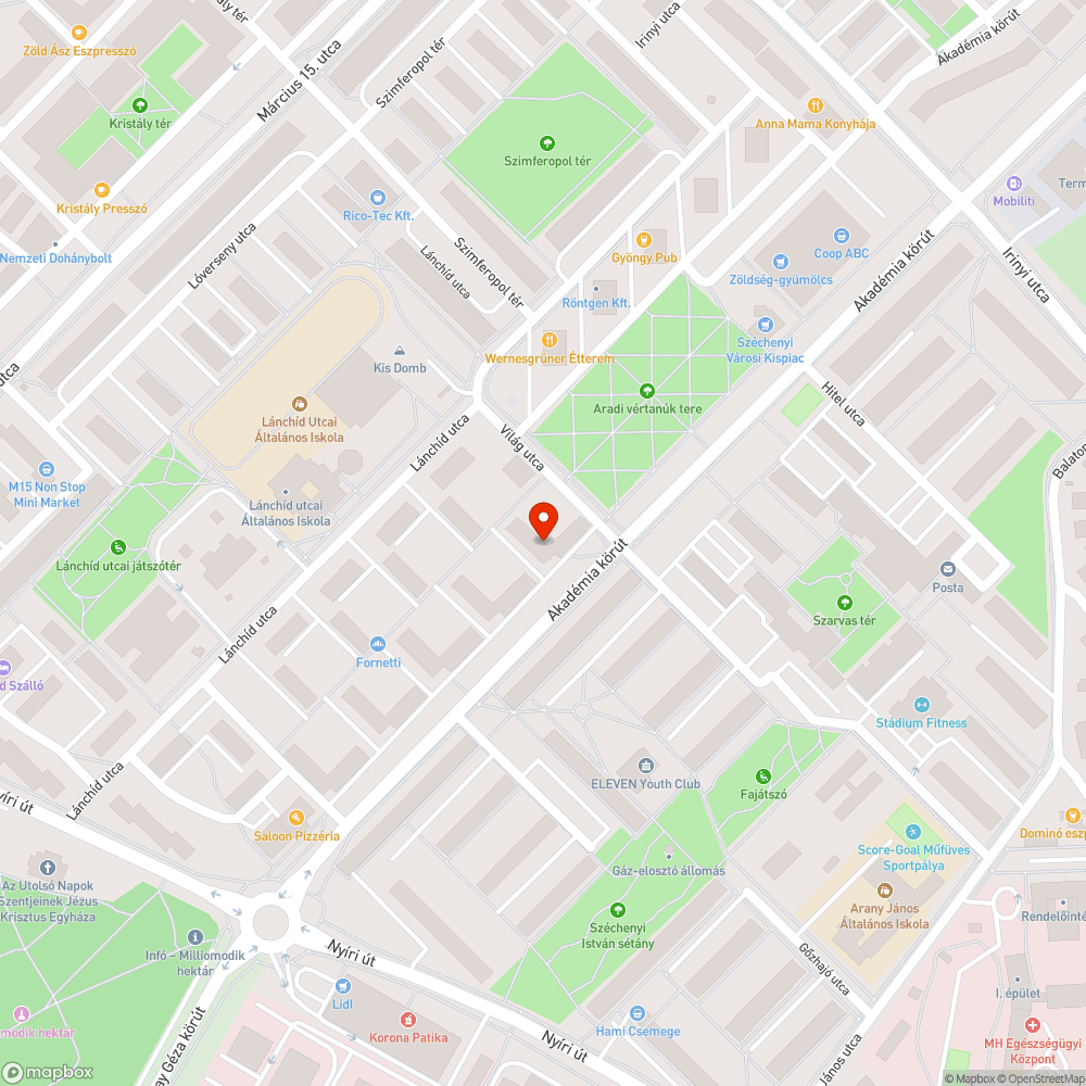 Életveszély! bejelentés helye