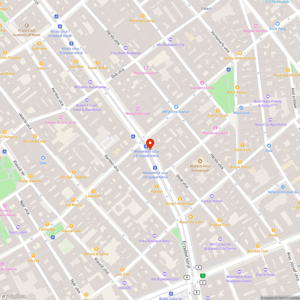 Szétfirkált automata bejelentés helye