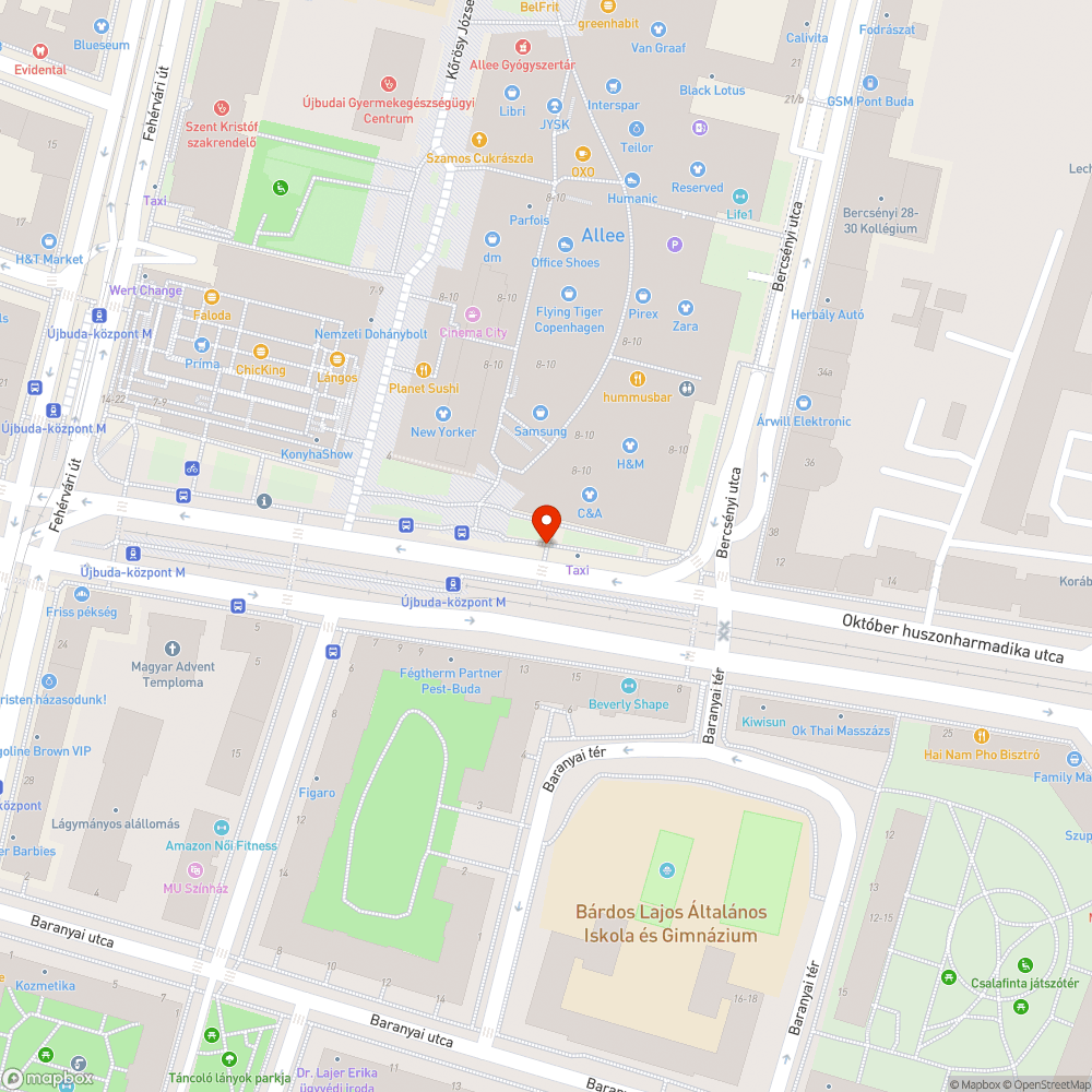 Hiányzó fényterelő bejelentés helye