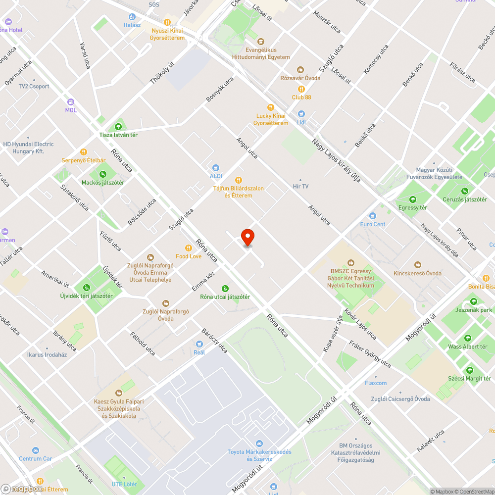 Kövér Lajos tér zöldterület gondozás bejelentés helye