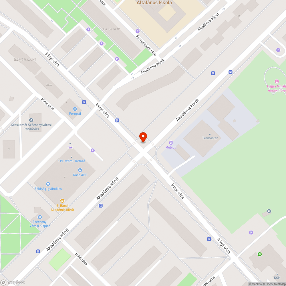 Beszakadt fedlap bejelentés helye