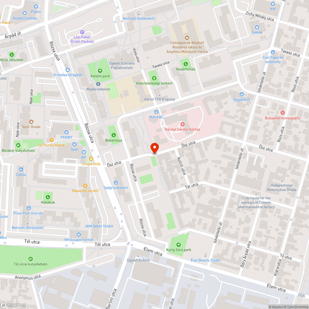 Zebra létesítése és az átkelő rendezése bejelentés helye