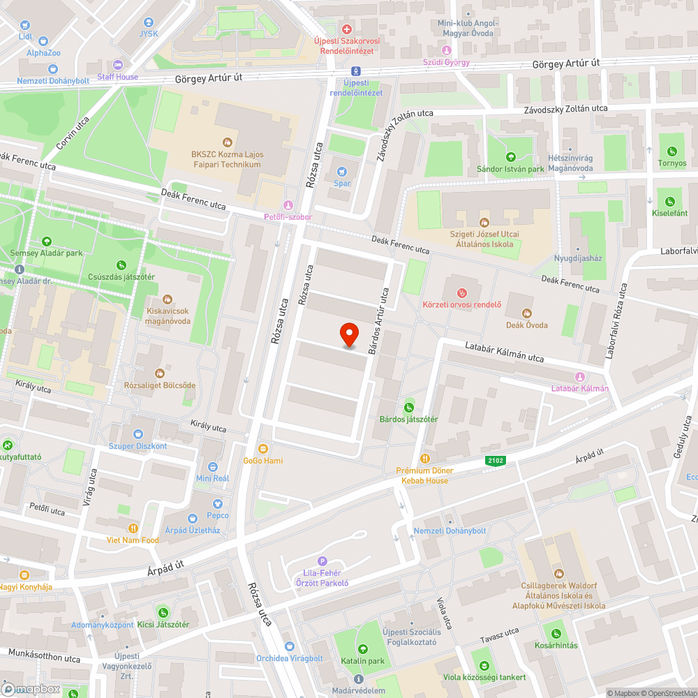 Parkolóhelyet foglal bejelentés helye