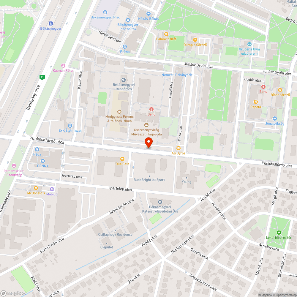 Megdőlt tábla bejelentés helye