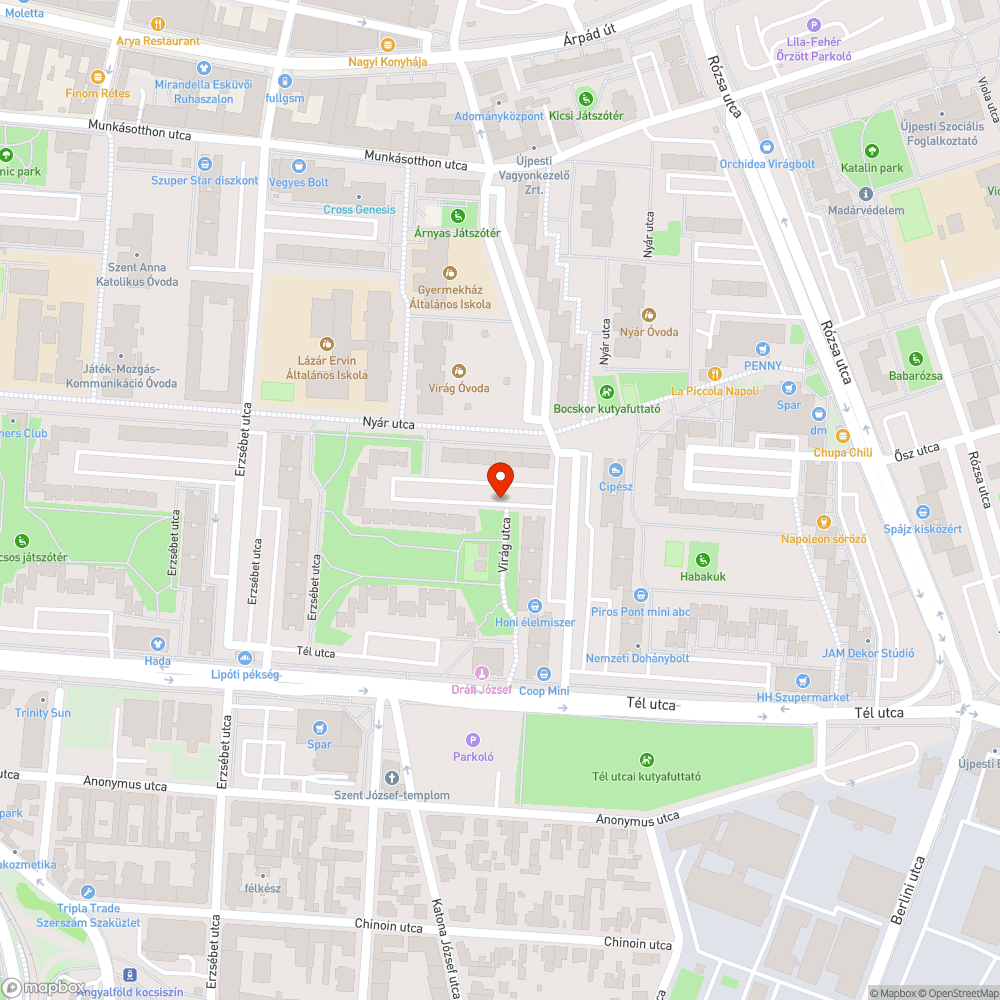 Hibás, hiányos, veszélyes utcái lámpa bejelentés helye