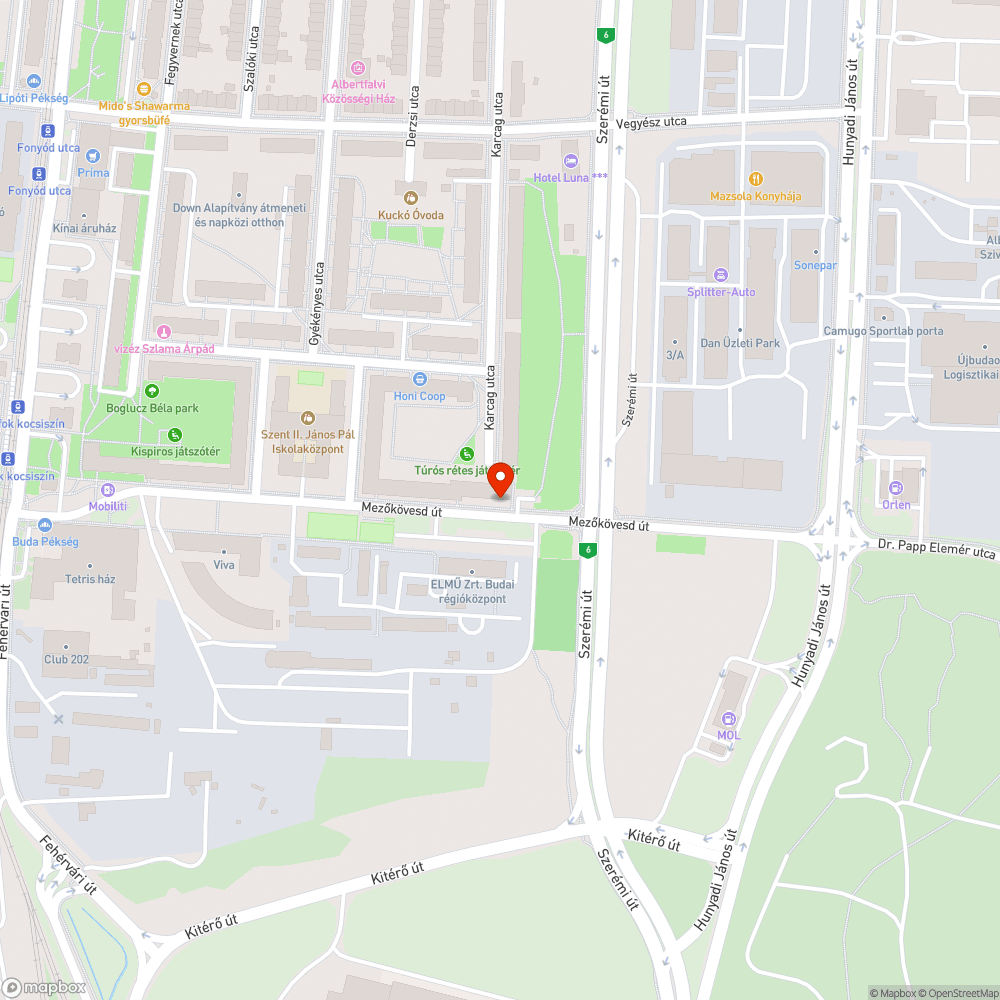 Itt hagyott autoroncs bejelentés helye